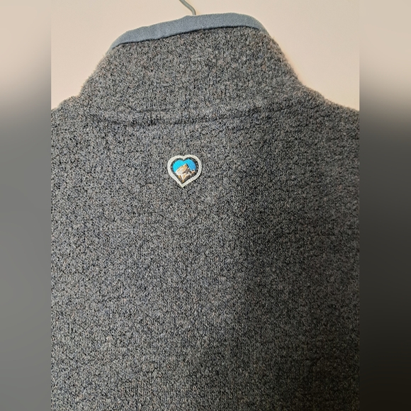 KUHL Women's Sz M "Alfpaca Fleece" Full Zip Gray Jacket w/ Thumb Holes & Pockets - Picture 7 of 12